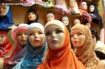 image of Hejab models, bazaar, Old City Damascus-s