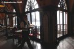 image of Beirut - waiter in waterfront restaurant