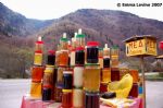 image of Bulgaria - honey for sale near Rila monastery