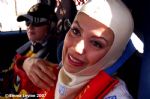 image of Iran's Laleh Seddigue, start of day 2 rally